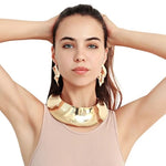 Big Exaggerate Torque Necklace Earrings Set